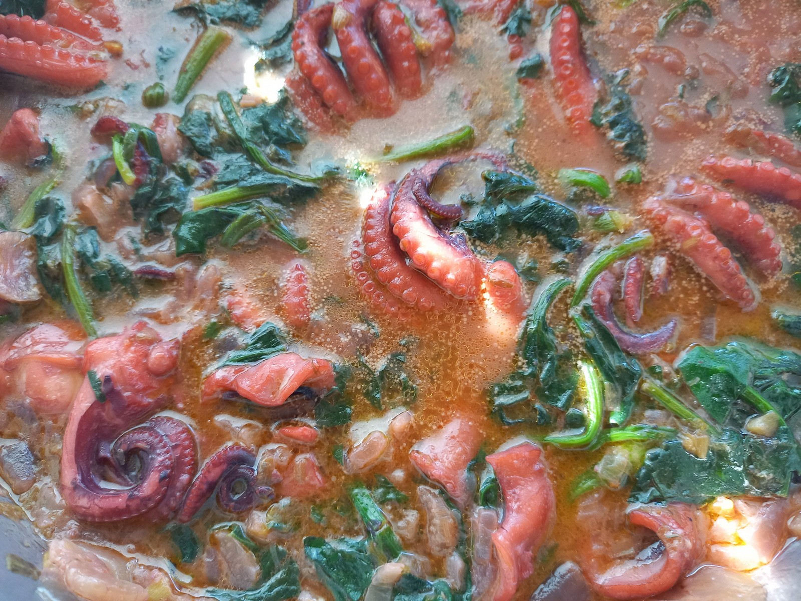 Μοσχοί με σπανάκι