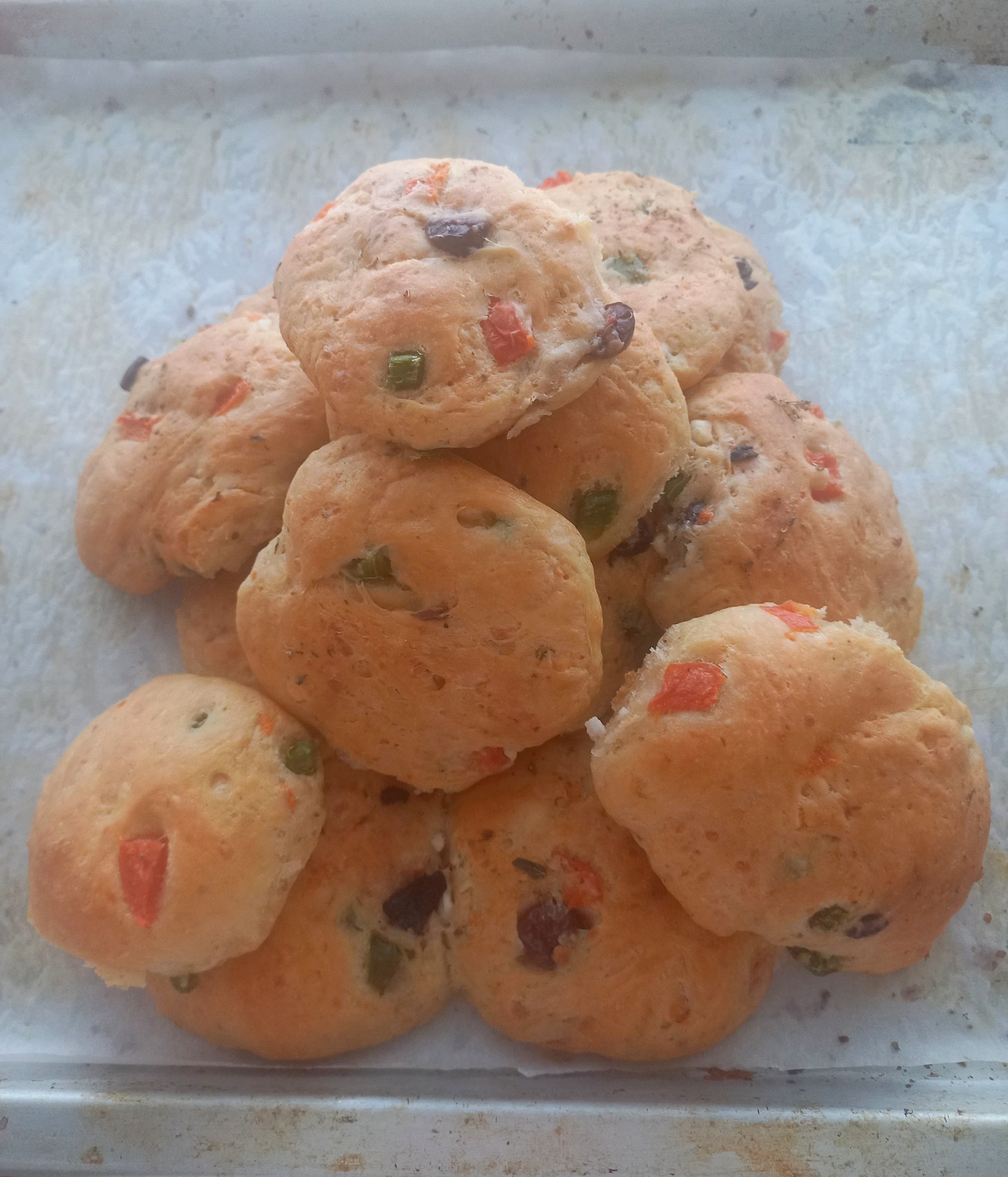 Greek salad ψωμάκια